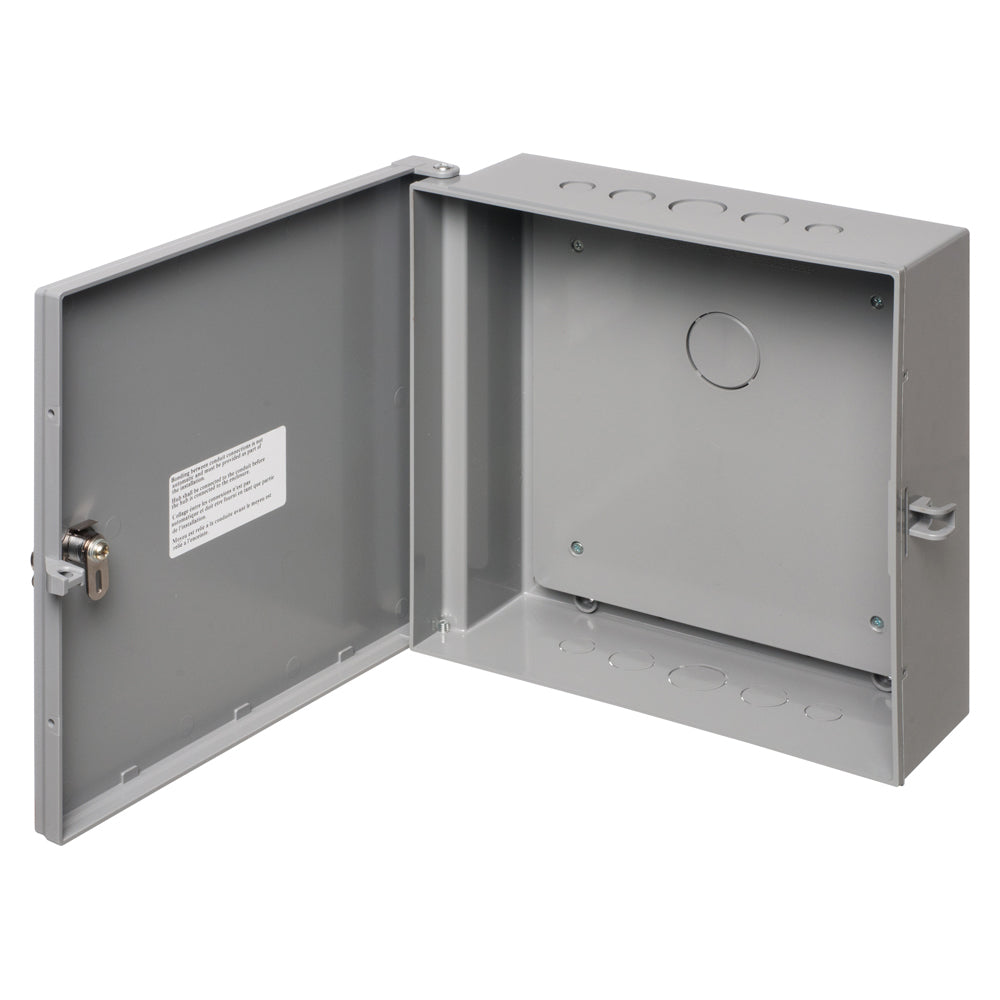 Arlington EB1212BP - Heavy-Duty Non-Metallic Enclosure Box with Removable Back Plate