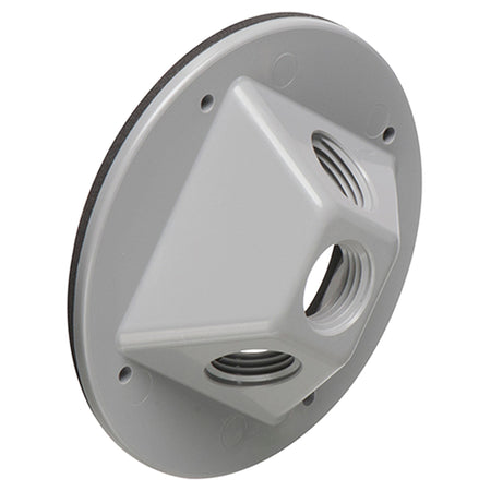 Arlington Gray 3-Hole Canopy W/ Non-Metallic Cover 1/2" Openings