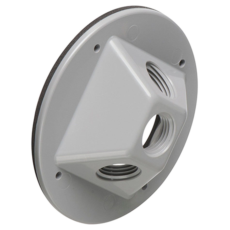 Arlington Gray 3-Hole Canopy W/ Non-Metallic Cover 1/2" Openings