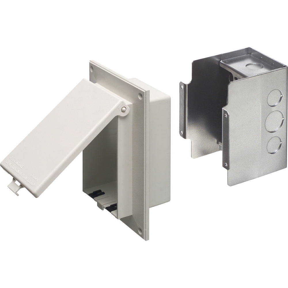 Arlington Inbox Retro Fit 1G Wh - Low Profile Weatherproof Cover
