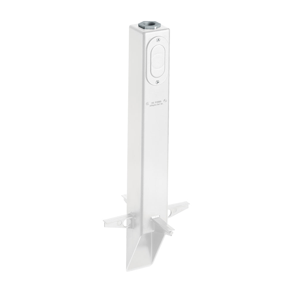 Arlington Low Profile G.P. White 19.5" Outdoor Light Support