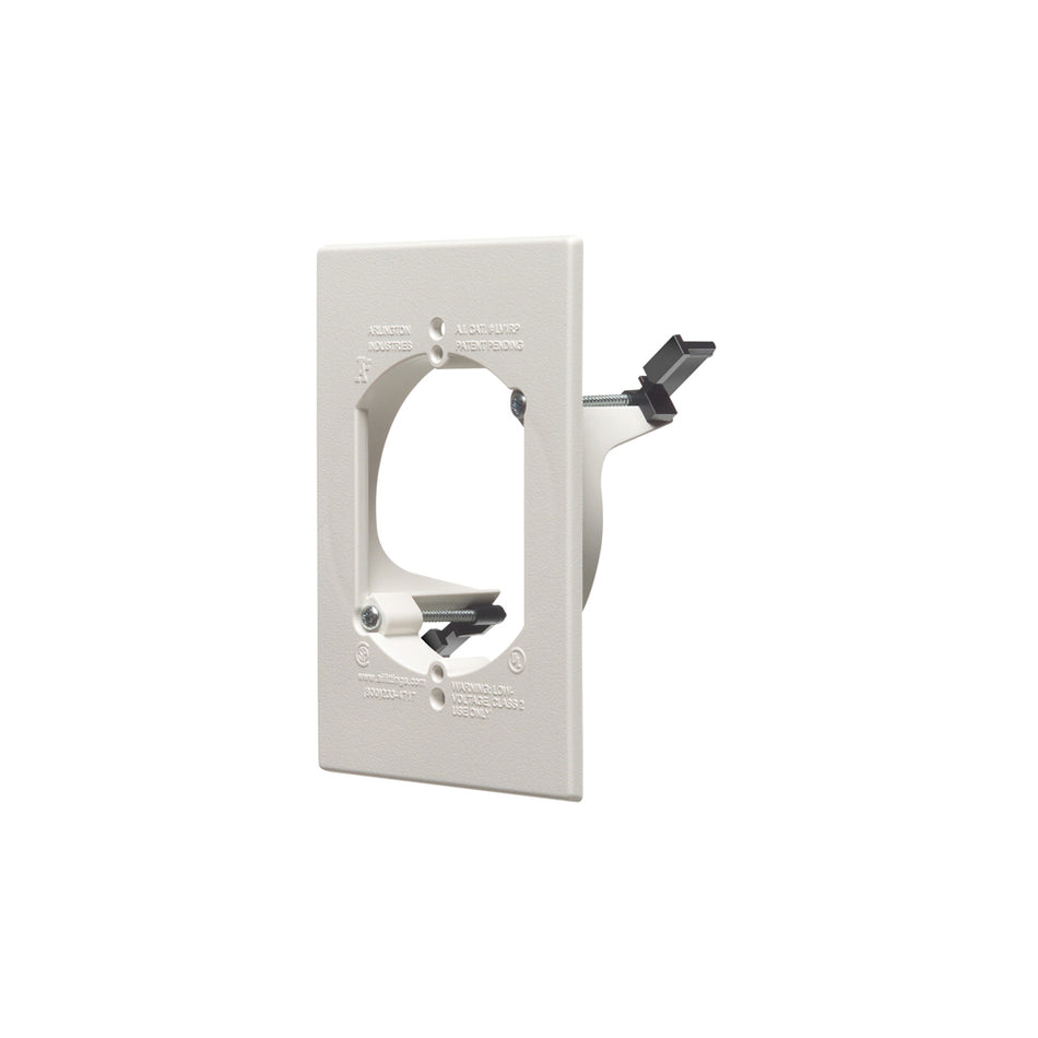 Arlington Low Volt. Mtg Bracket Rp - White Cable Entry Bracket