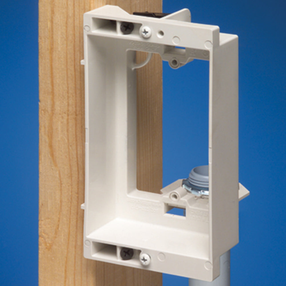 Arlington Low Volt. Mtg Bracket W - Recessed, Paintable, Single Gang