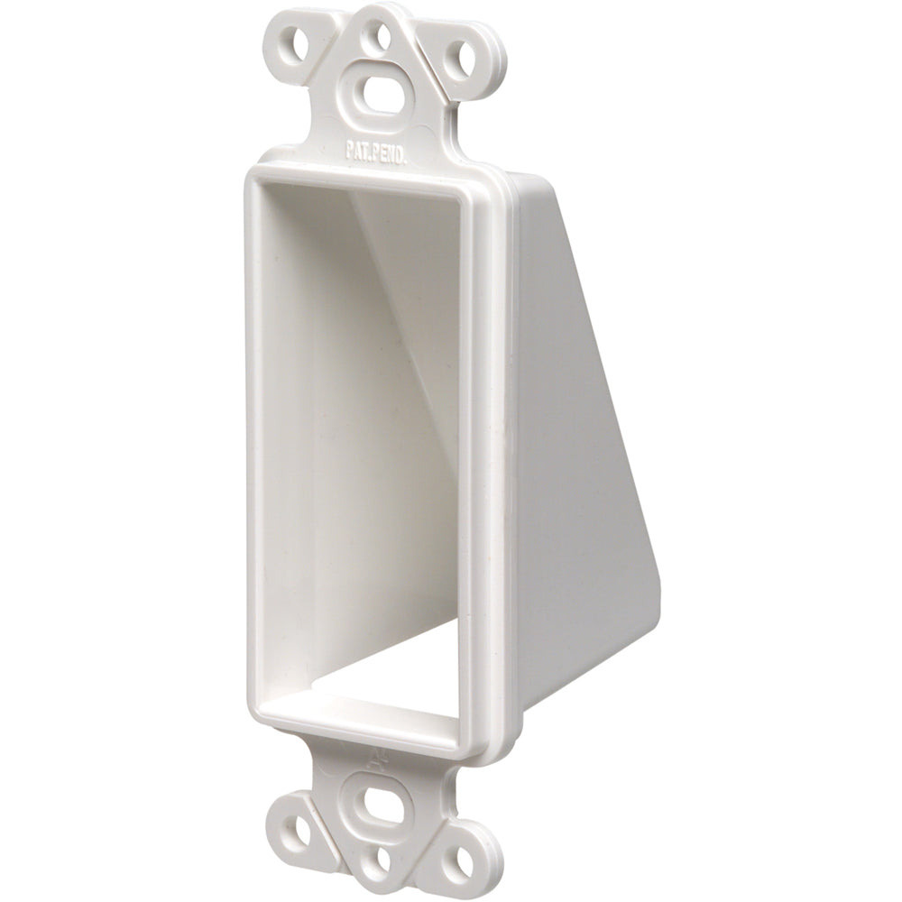 Arlington Lv Entry/Exit Hood Wht - Non-Metallic Cable Guide