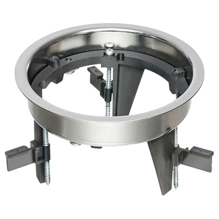 Arlington Nickel Drop-In Floor Box 6" Diameter - Steel Bracket