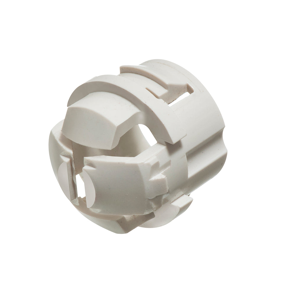 Arlington Plastic Push-In Conn - White, Non-Metallic, 200 Pack
