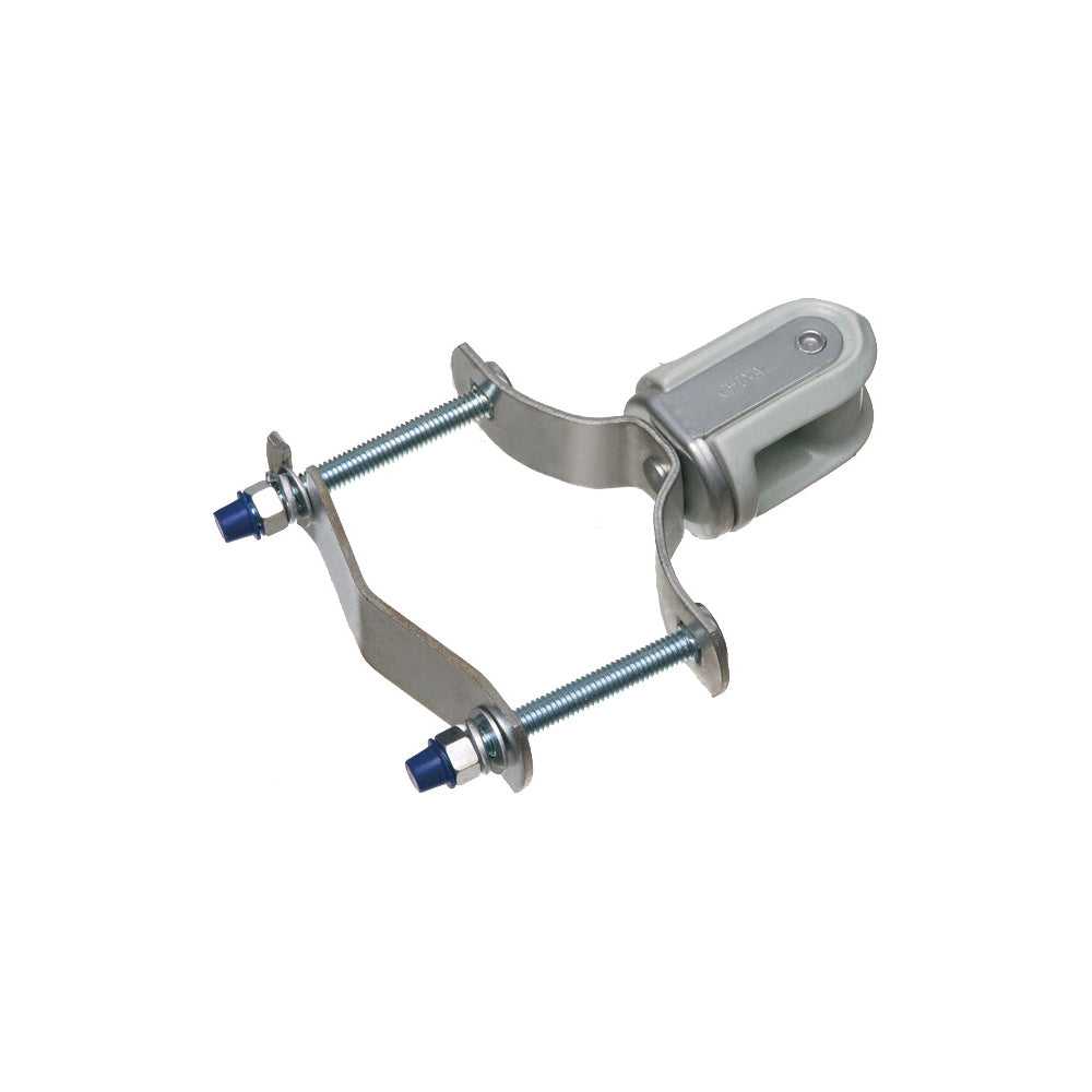 Arlington Porcelain Wire Holder 1.25-3", Steel Clip,