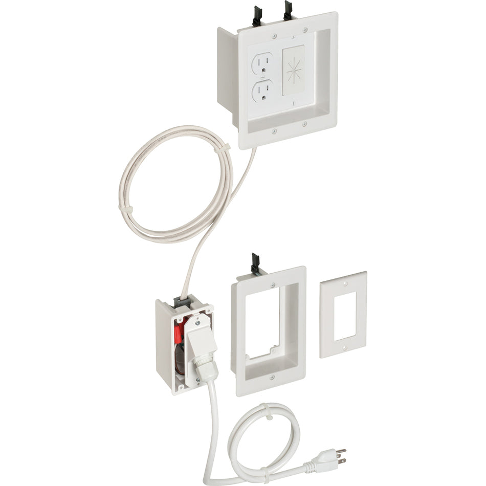 Arlington Prewired TV Bridge Kit 3GNGGC - Non-Metallic, 2-Gang