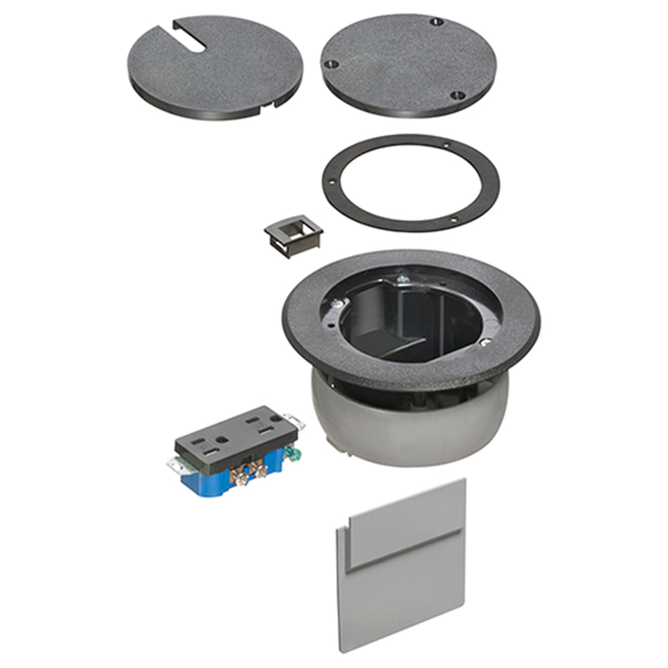 Arlington Recessed Black Fb W/De - In Box Cover Kit for Concrete