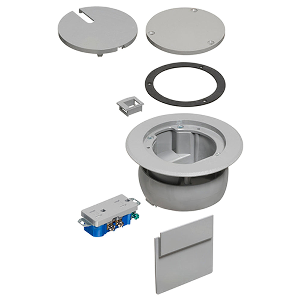Arlington Recessed Gray Fb W/ De - In Box Cover Kit for Concrete