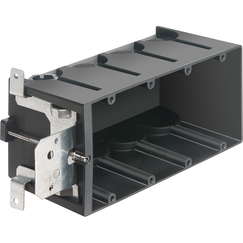 Arlington Screw Mount Adapt Box 4Gc - Adjustable 4-Gang, Non-Metallic