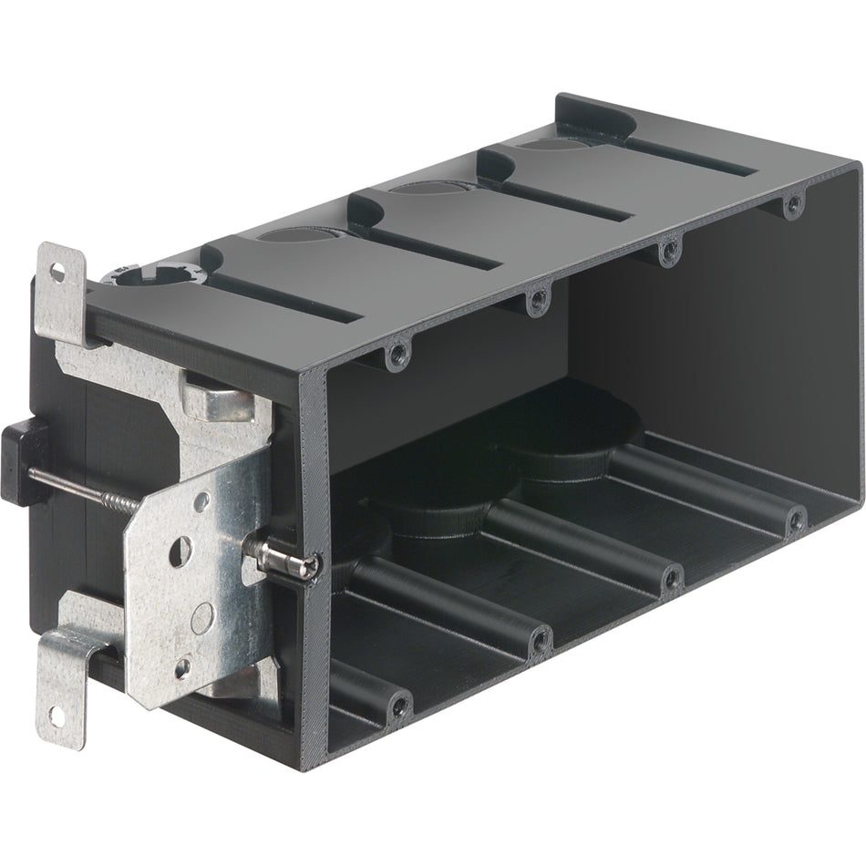 Arlington Screw Mount Adapt Box 4Gc - Adjustable 4-Gang, Non-Metallic