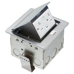 Arlington Trapdoor Countertop Box - Flush Installs, Stainless Steel