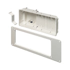 Arlington Tv Box White GC - Recessed 4 Gang, Non-Metallic