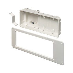 Arlington Tv Box White GC - Recessed 4 Gang, Non-Metallic