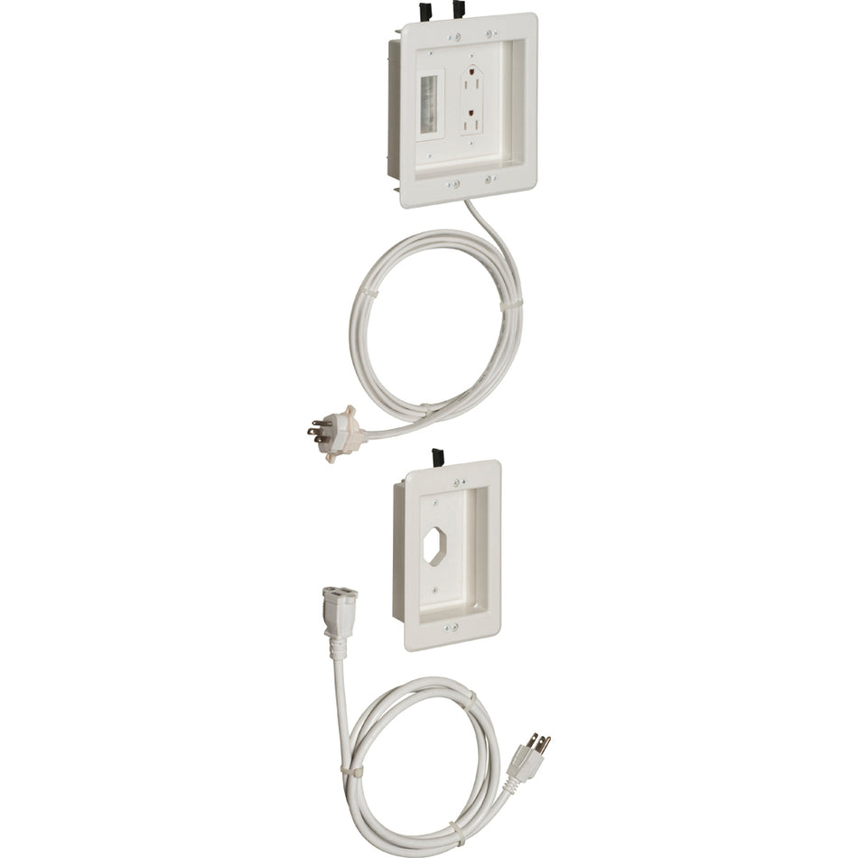 Arlington TV Bridge Kit 2 Gang Upper, 1 Gang Lower Pre-Wired