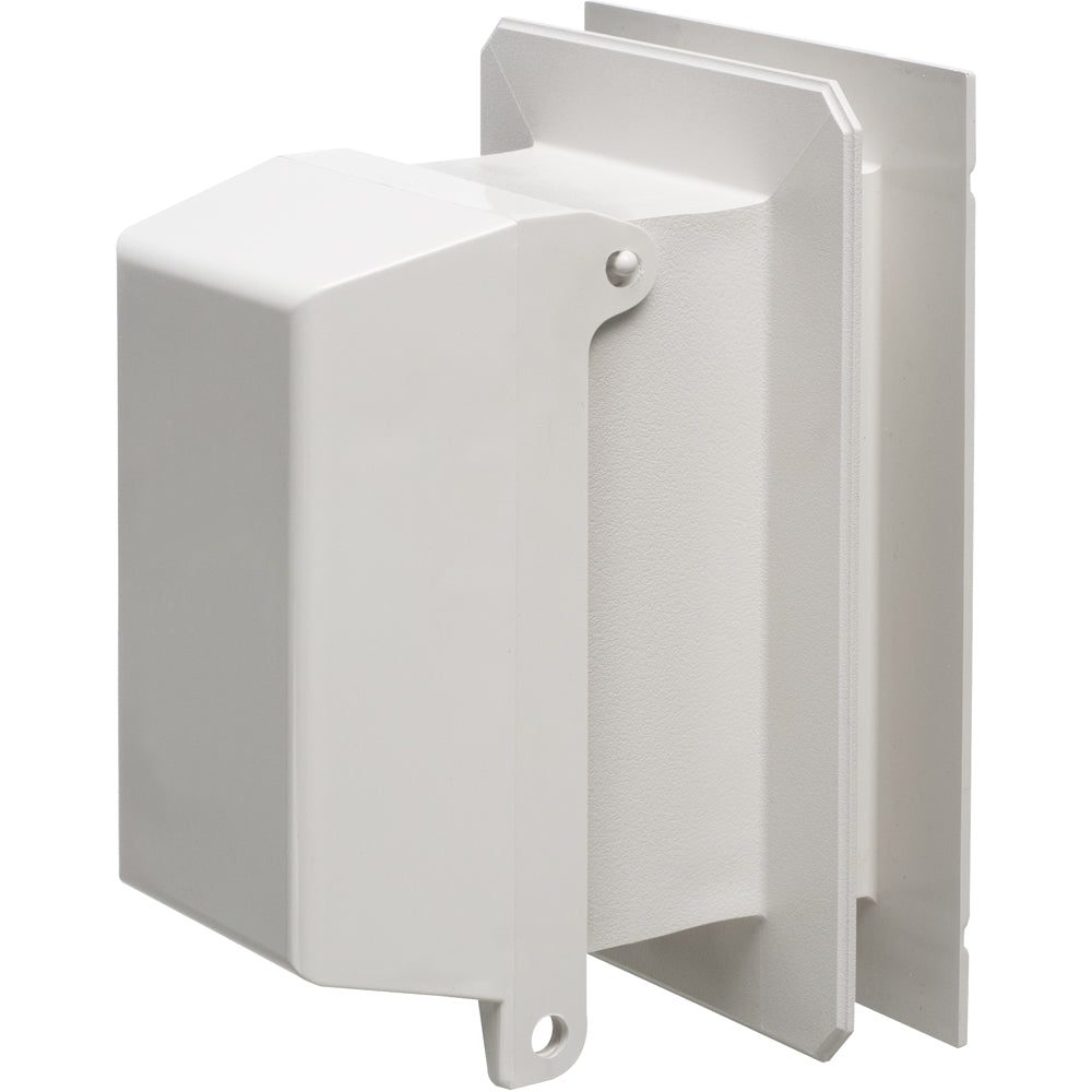 Arlington Vertical Box-White Cov, Weatherproof Outlet for Siding