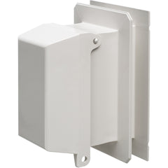 Arlington Vertical Box-White Cov, Weatherproof Outlet for Siding