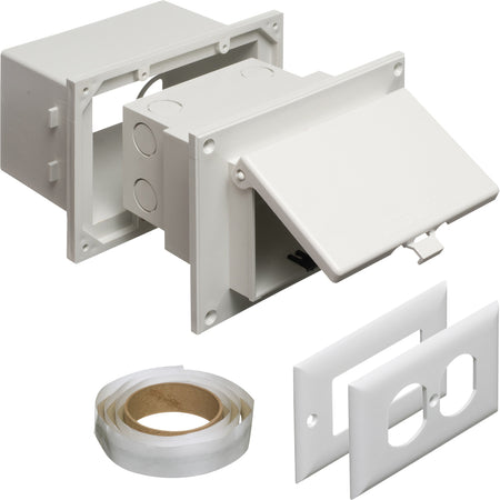 Arlington Vertical Inbox Kit - Weatherproof, White Cover & Box