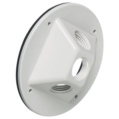 Arlington White 3-Hole Canopy - Non-Metallic Cover W/ Plugs