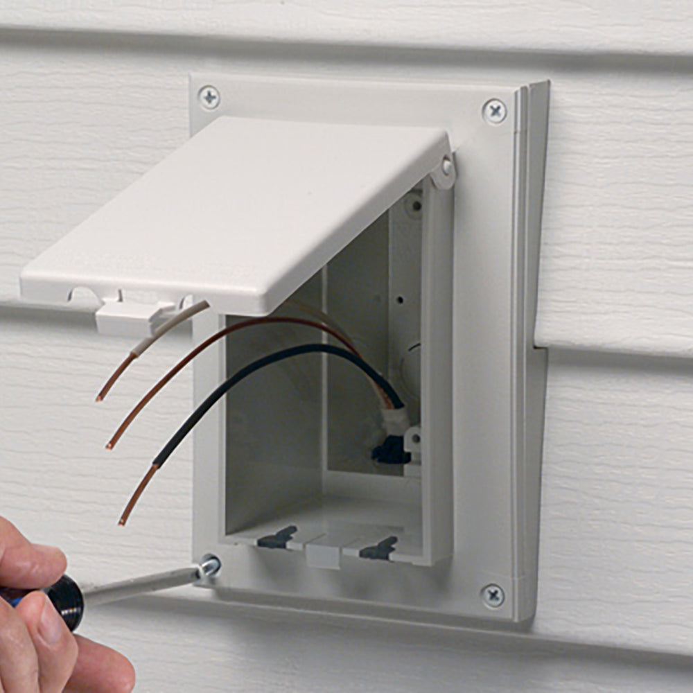 Arlington White Inbox For 1/2 With Gc - Low Profile Retrofit