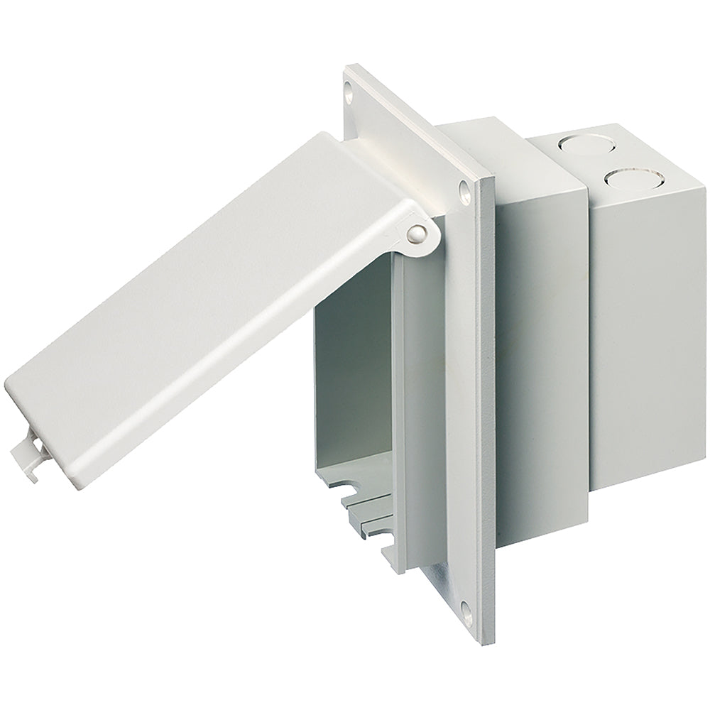 Arlington White O/D Recept. Box Rwgc - Low Profile Weatherproof Cover