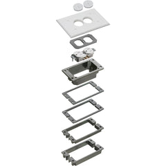 Arlington White Trim Kit-Concret for Non-Metallic Floor Boxes
