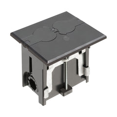 Black Floor Box - Flip | Arlington Non-Metallic Adjustable
