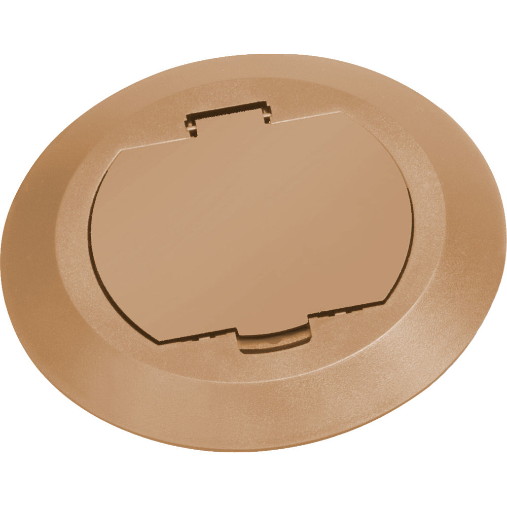 Caramel Flr Box Cover by Arlington – Round Plastic Kit with Flip Lid