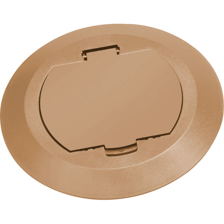 Caramel Flr Box Cover by Arlington – Round Plastic Kit with Flip Lid