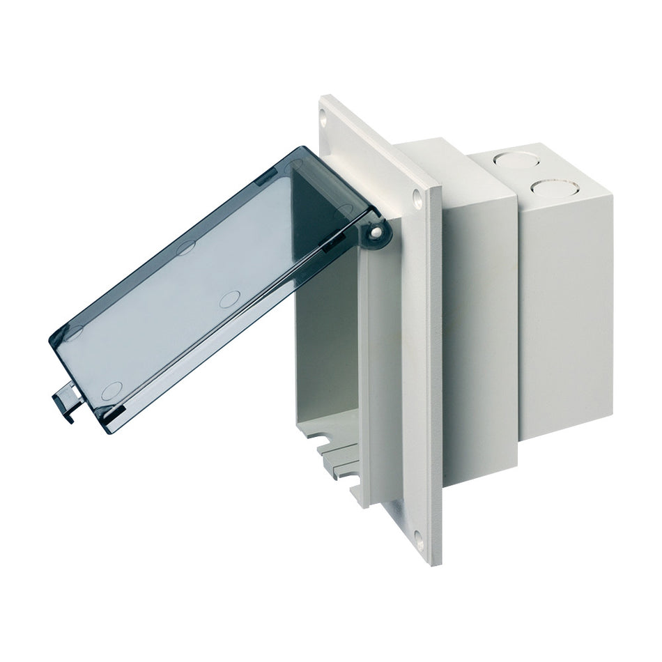 Clear In-Box by Arlington – Low Profile Weatherproof Cover