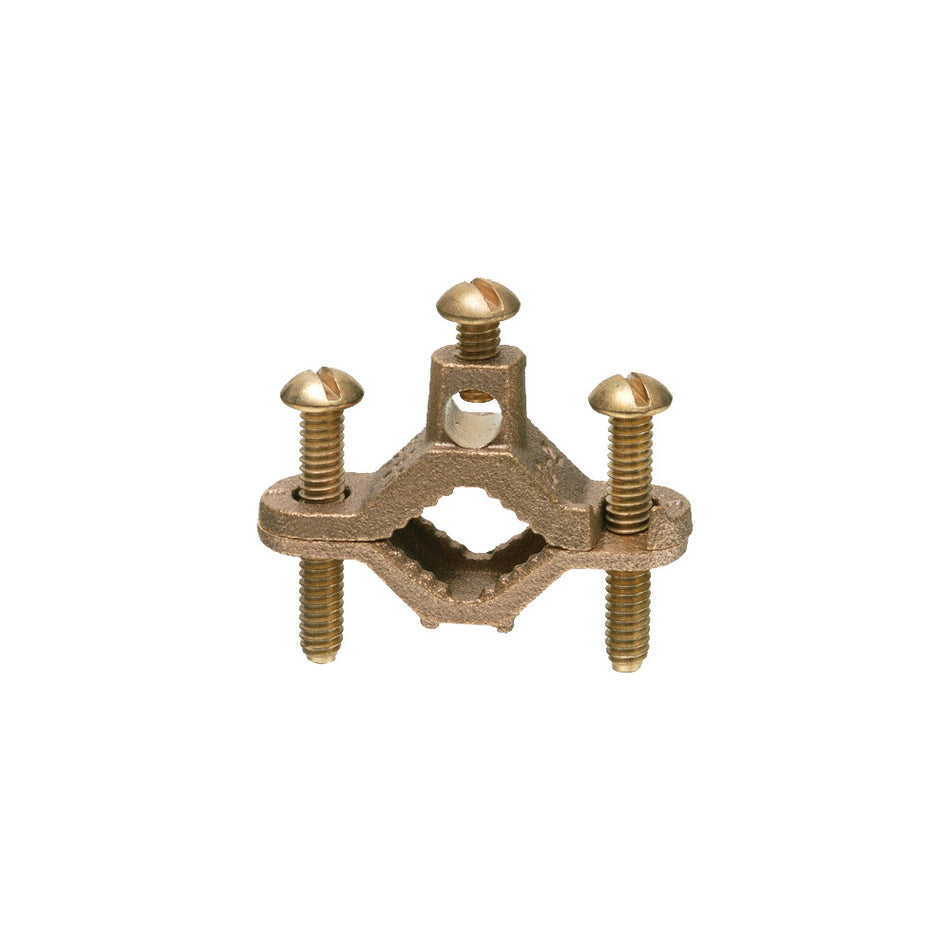 Grnd Clmp-Dir. Burial - Arlington Bronze Ground Clamp for 1/2" to 1" Pipes