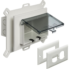 Horiz In Box Clear Steel - Arlington Weatherproof Vinyl Siding Box