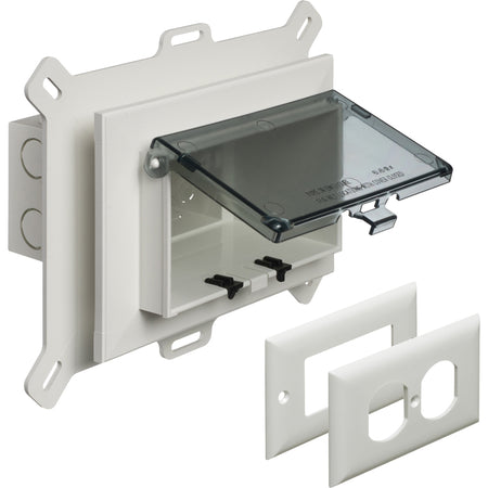 Horiz In Box Clear Steel - Arlington Weatherproof Vinyl Siding Box