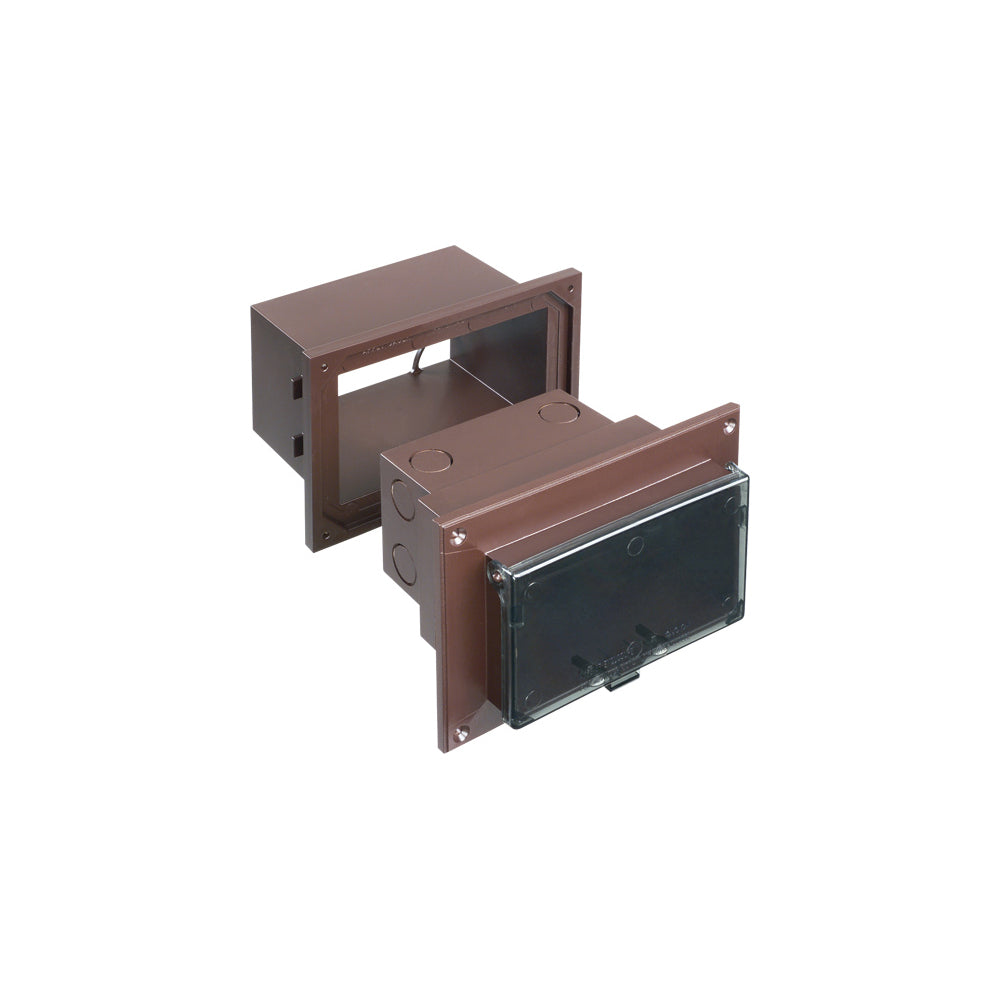 Inbox With Sleeve-Horz - Arlington Weatherproof Brown Cover