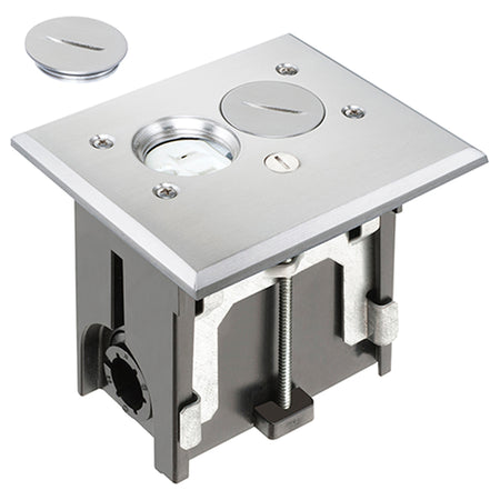 Nickel Adj Floor Bx - Arlington Adjustable Floor Box Kit