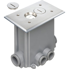 Nickel Concrete Floor Box by Arlington - Versatile & Durable