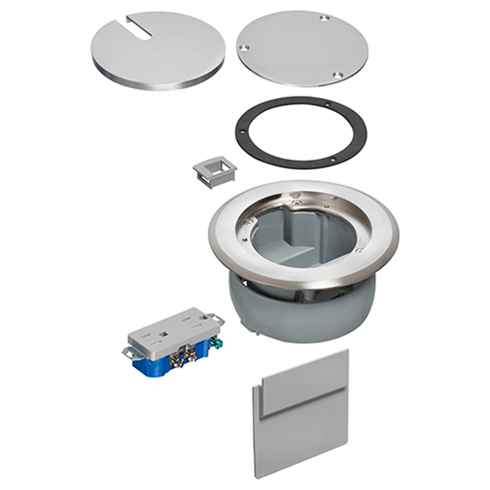 Nickel Covr W/ Decore - Arlington In-Box Cover Kit for Concrete