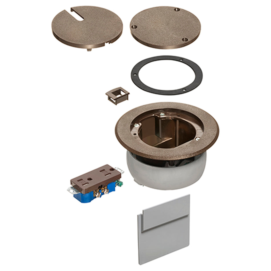 Recessed Brown Fb W/ D - Arlington In Box Cover Kit for Concrete