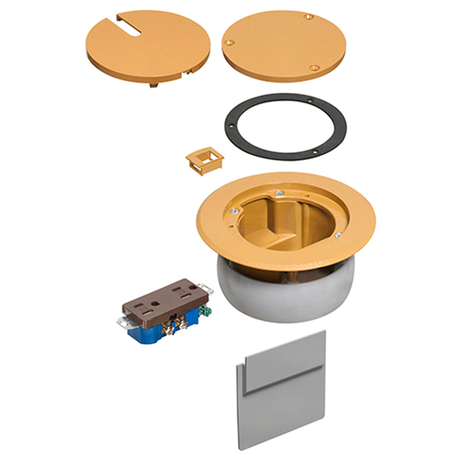 Recessed Caramel Fb Box Cover Kit by Arlington - Non-Metallic