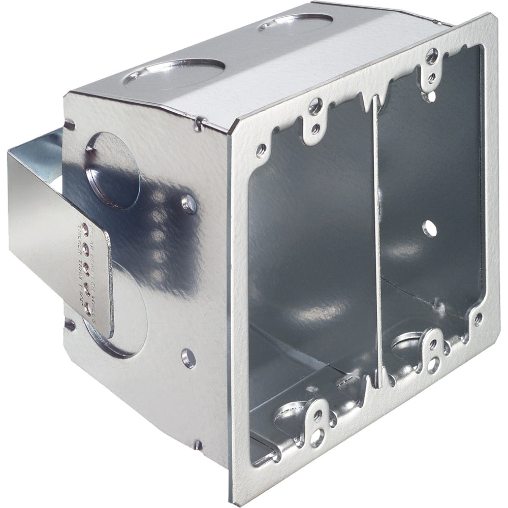 Retro Fit 2-G Box Blk by Arlington - Non-Metallic, Fire Rated