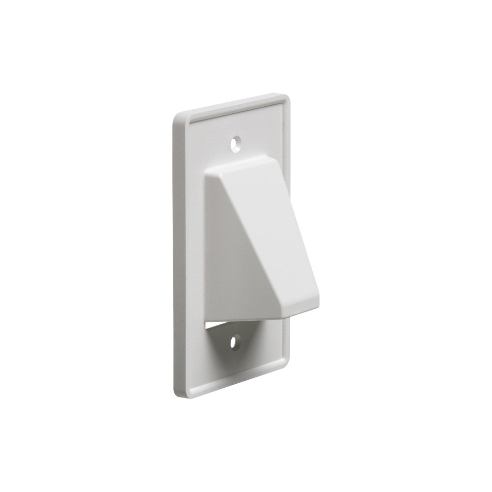 Scoop Plate White - Arlington Reversible Cable Entrance Plate