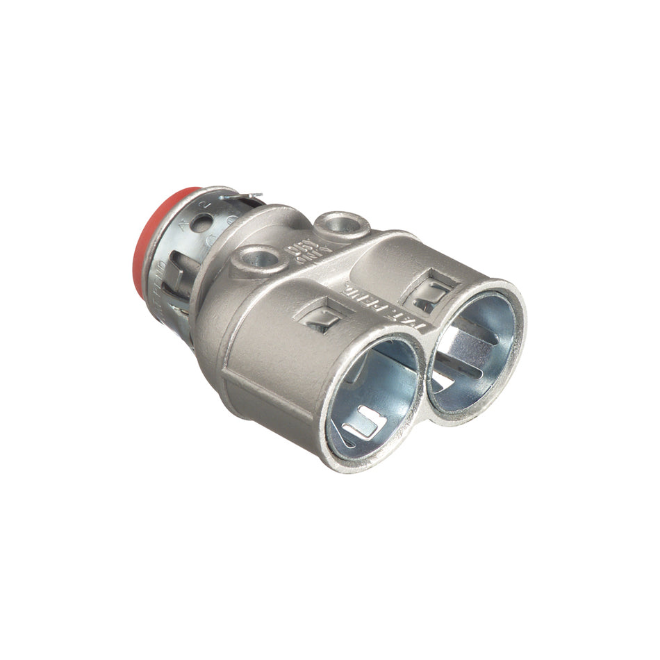 Snap2It Dplx Connector - Arlington 3/8" Zinc Die-Cast, Concrete Tight, , ARLINGTON - Maple Electric Supply 