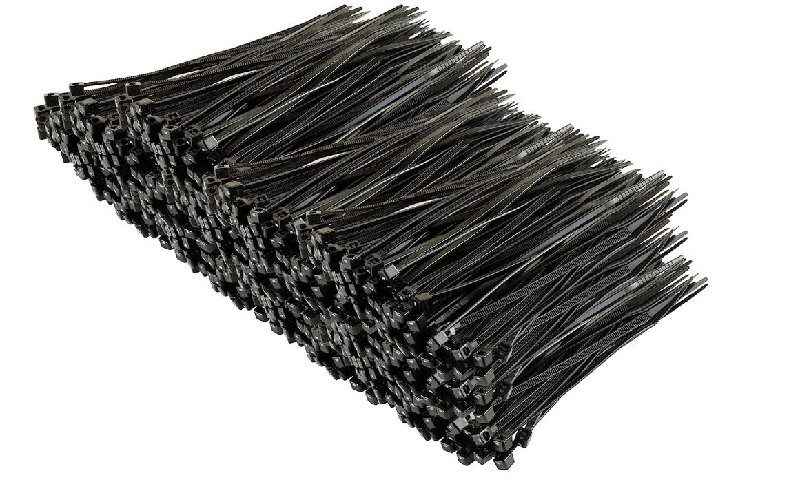 Black Cable Ties 4.5 Inch & 15 Inch (1000 Pieces/Pack) ** Special Sale **