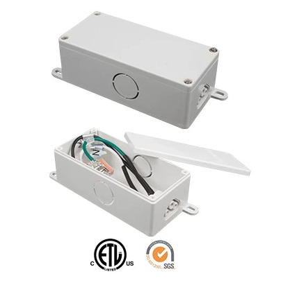 Luminiz Undercabinet Hardwire Box, White - Maple Electric Supply 