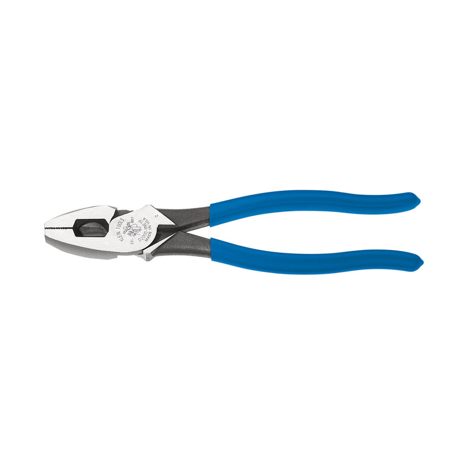 Heavy-Duty Lineman's Pliers, Fish Tape Pulling, 9-Inch, Conduit Tools; Fish Tape Pulling and Conduit Pliers; High-Leverage - Fish Tape Pulling, Klein Tools - Maple Electric Supply 