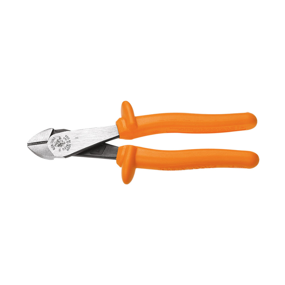 Diagonal-Cutting Pliers, Insulated, 8-Inch, Insulated Diagonal-Cutting Pliers; Insulated Strippers, Cutters & Crimpers, Klein Tools - Maple Electric Supply 