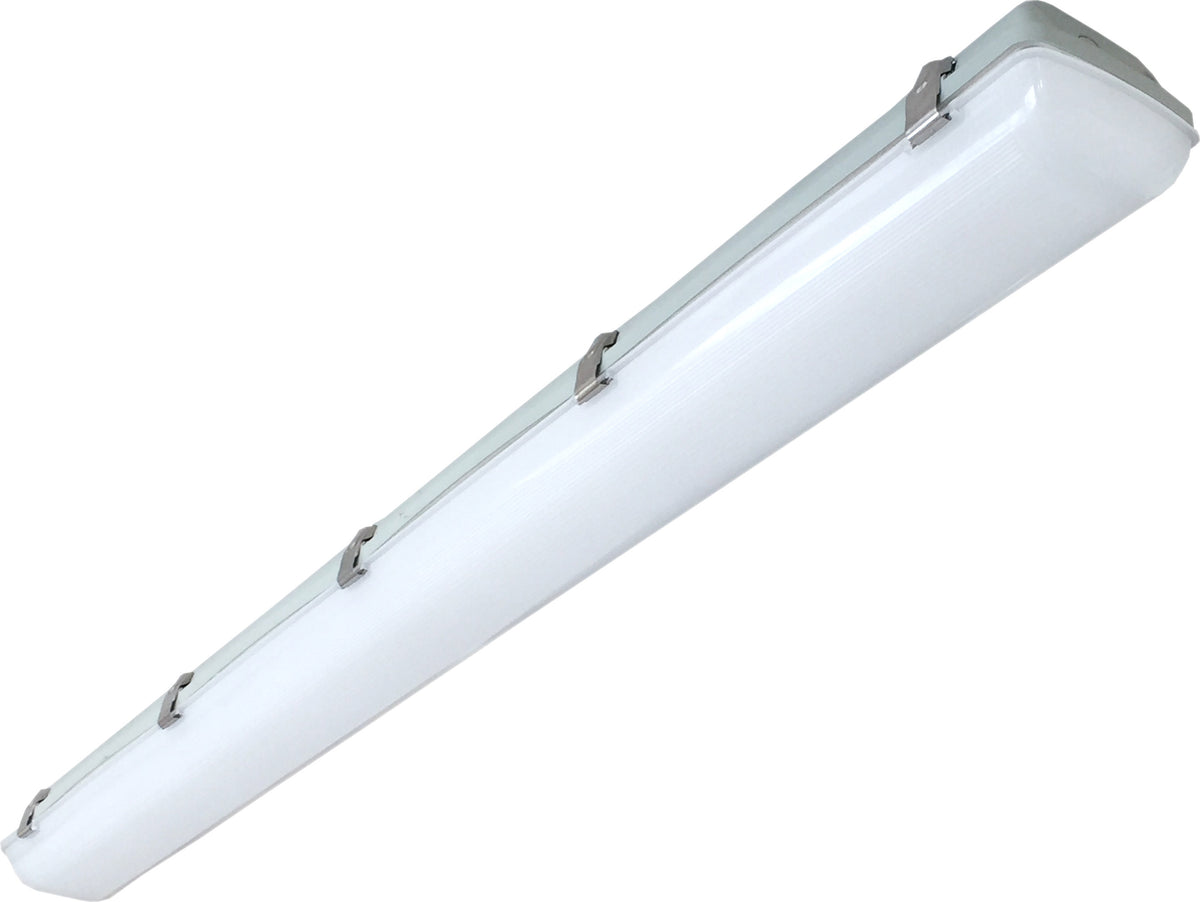 DLC V4.1 Certified 40W LED Vapor Tight Surface Fixture - 4400lm, 0-10V Dimmable, 4000K, 120-277V, Ideal for Commercial Lighting Solutions, , EiKO - Maple Electric Supply 