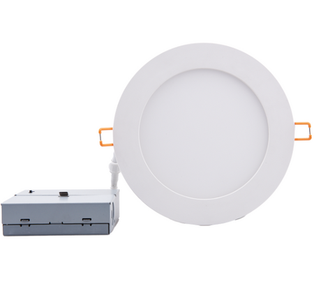 EiKO 8-Inch LED Wafer Downlight with Remote Driver, 20W, 1600LM, 2700-5000K CCT, Dimmable, UL Listed, Energy Star Rated - Maple Electric Supply 