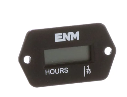 ENM Hour Meter, Rect. W/Holes, 6-Digit, Non-Volatile Memory, 4.5-60VAC/VDC, 50-60Hz - Maple Electric Supply 